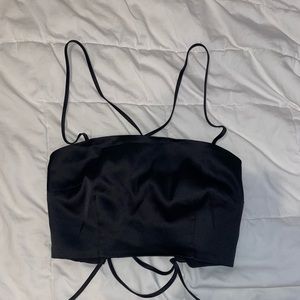 Forever 21 satin cropped top